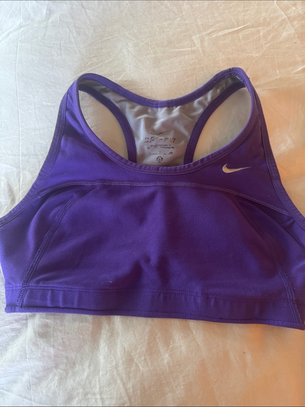 Nike Purple Racerback Medium-Impact Sports Bra